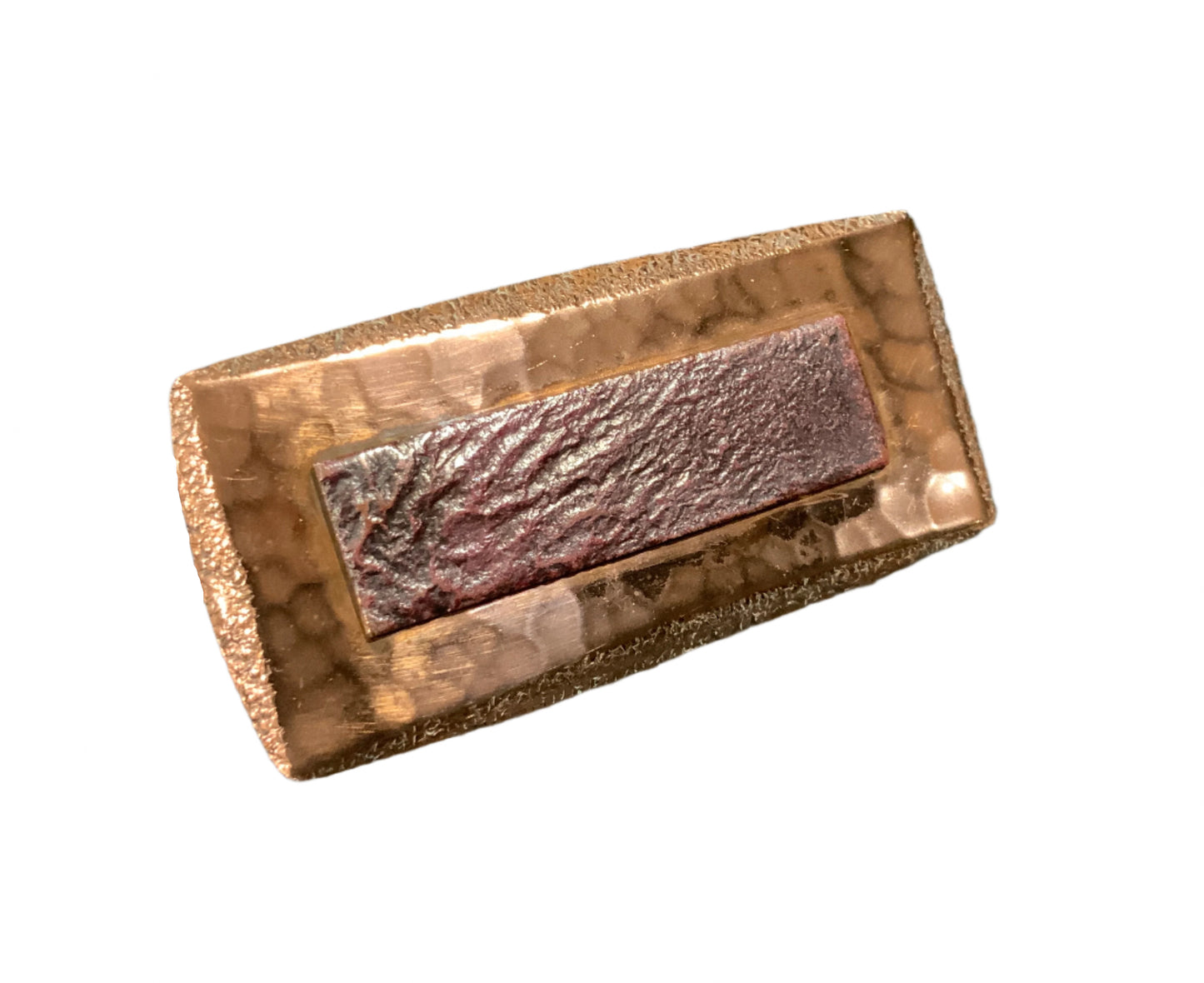 1960s Sidney Beddall Huge Copper Brutalist Brooch