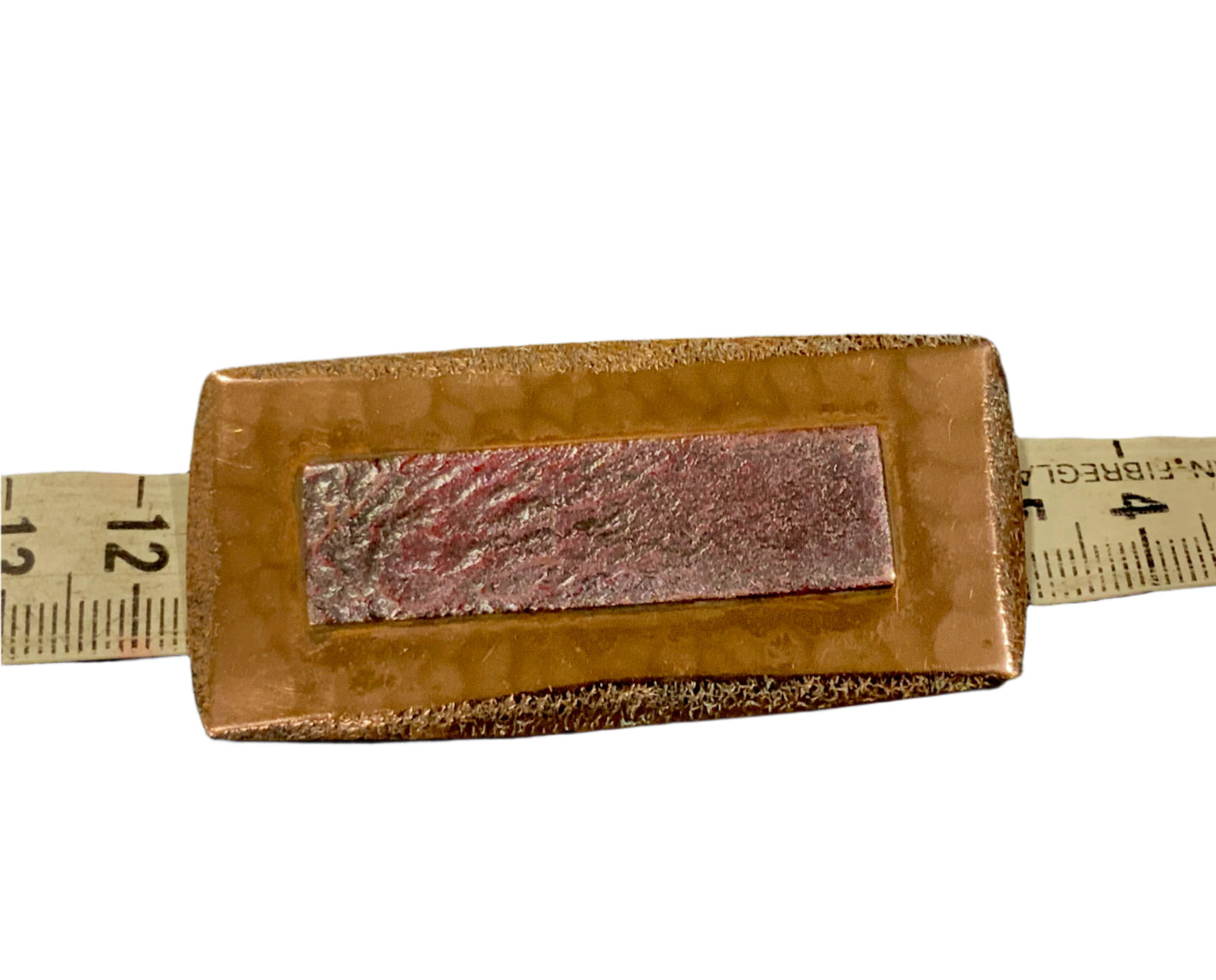 1960s Sidney Beddall Huge Copper Brutalist Brooch