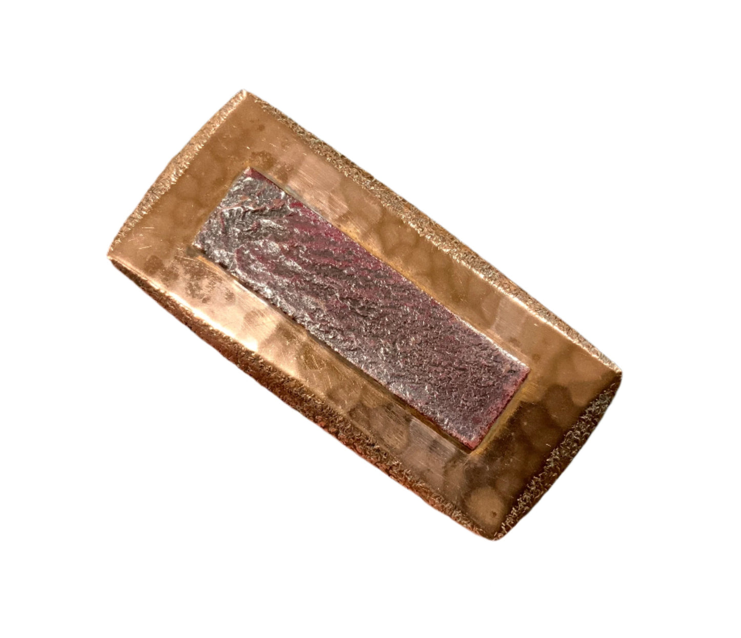 1960s Sidney Beddall Huge Copper Brutalist Brooch