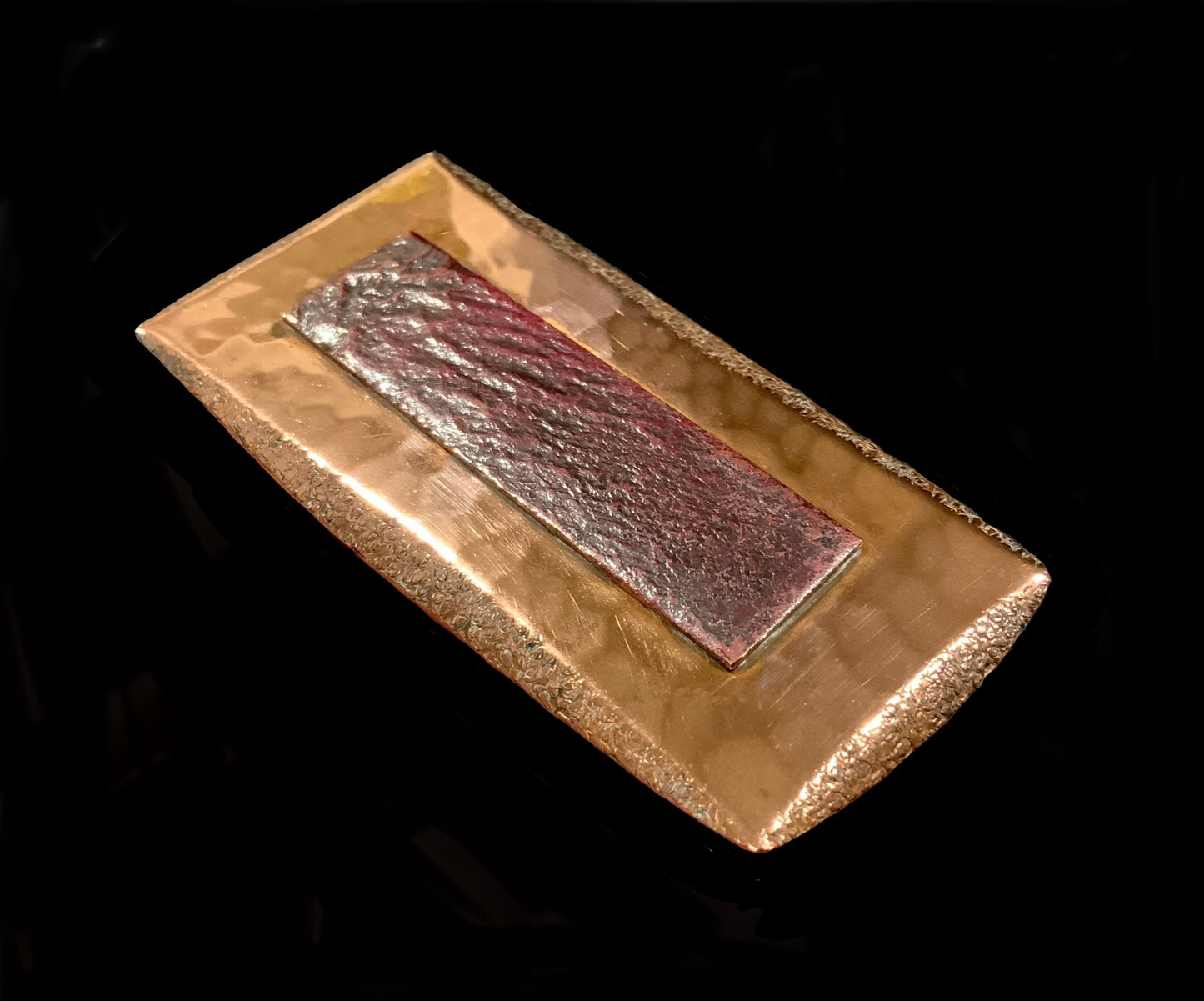1960s Sidney Beddall Huge Copper Brutalist Brooch