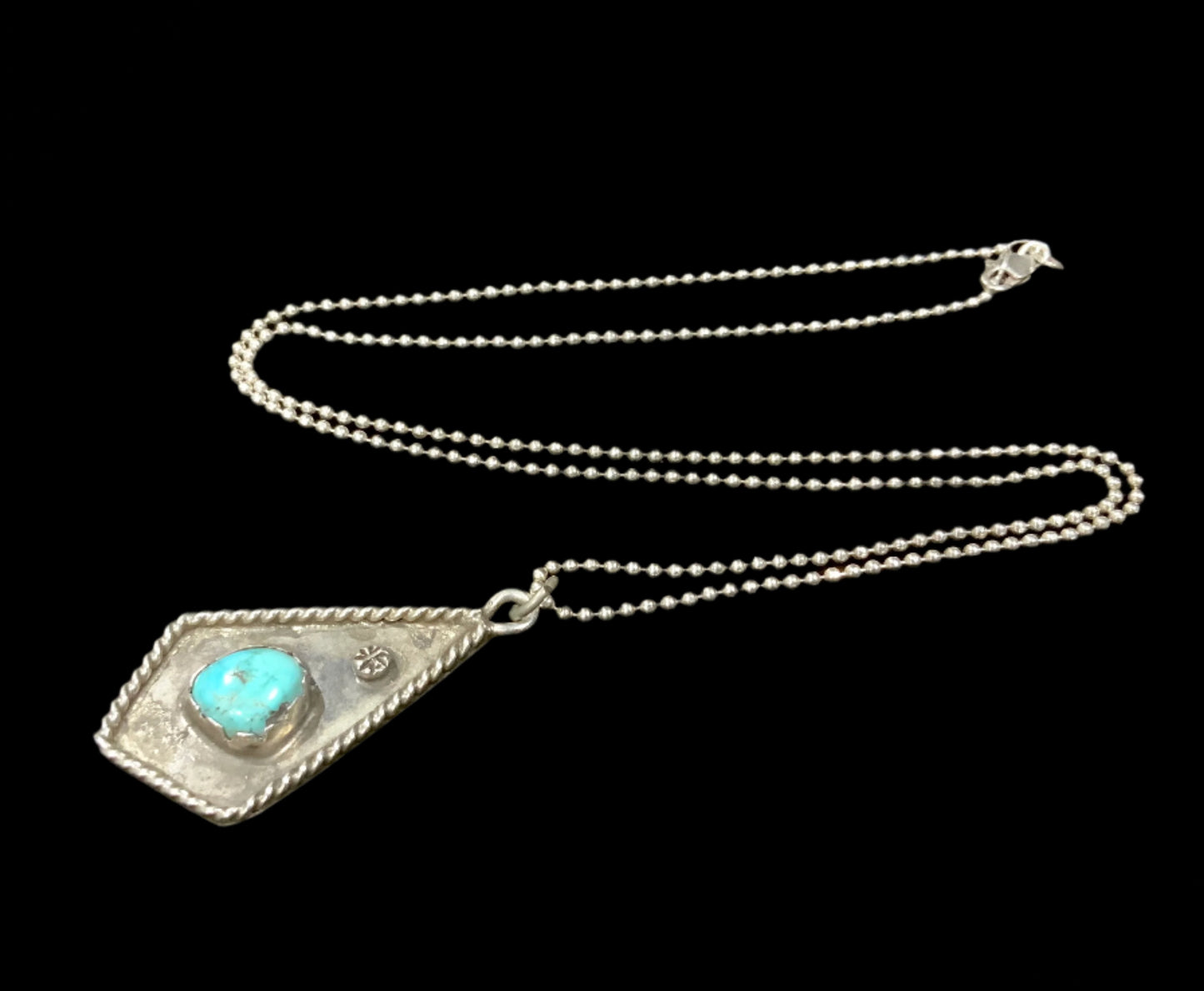 Navajo turquoise sterling silver necklace