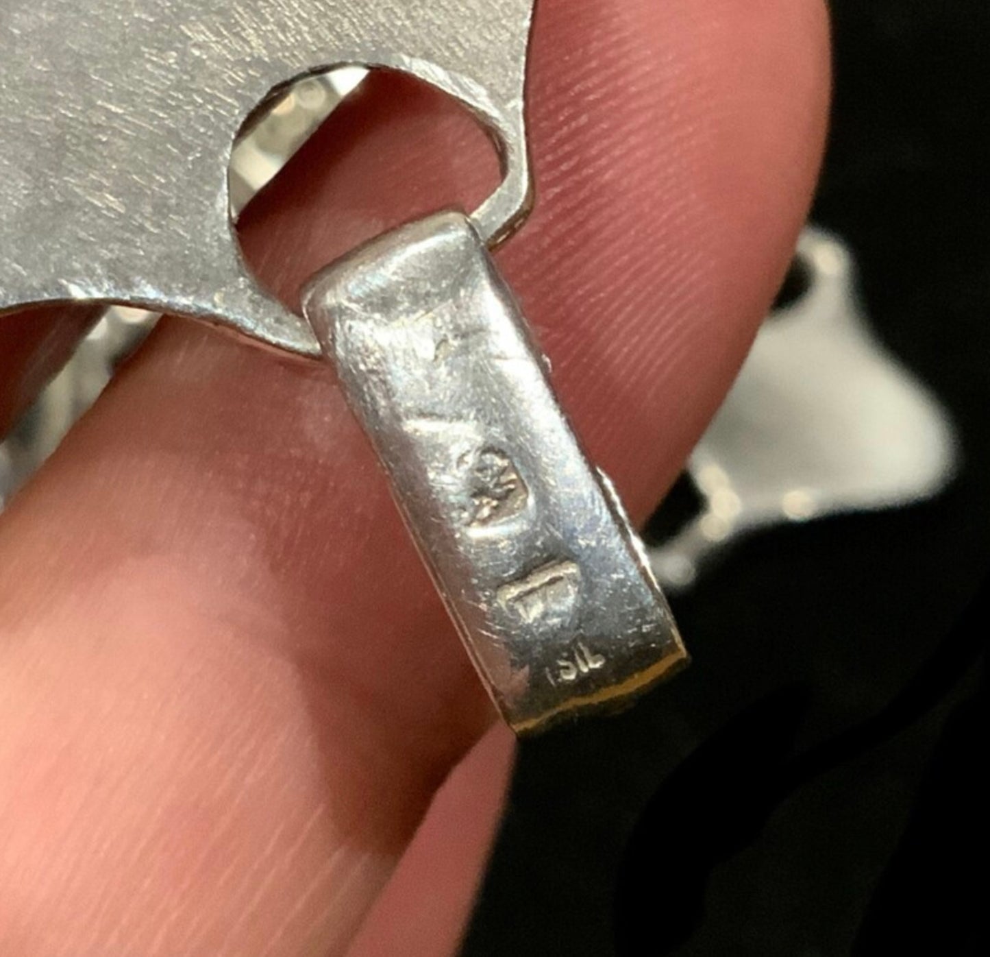 Mid Century Modernist Sterling Silver 925 Bracelet Hallmarked 21cm MCM