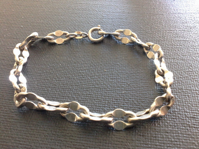 BALESTRA ITALY ANCHOR CHAIN BRACELET STERLING SILVER 925