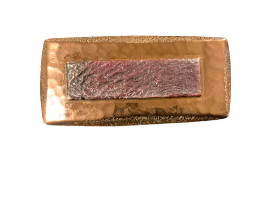 1960s Sidney Beddall Huge Copper Brutalist Brooch