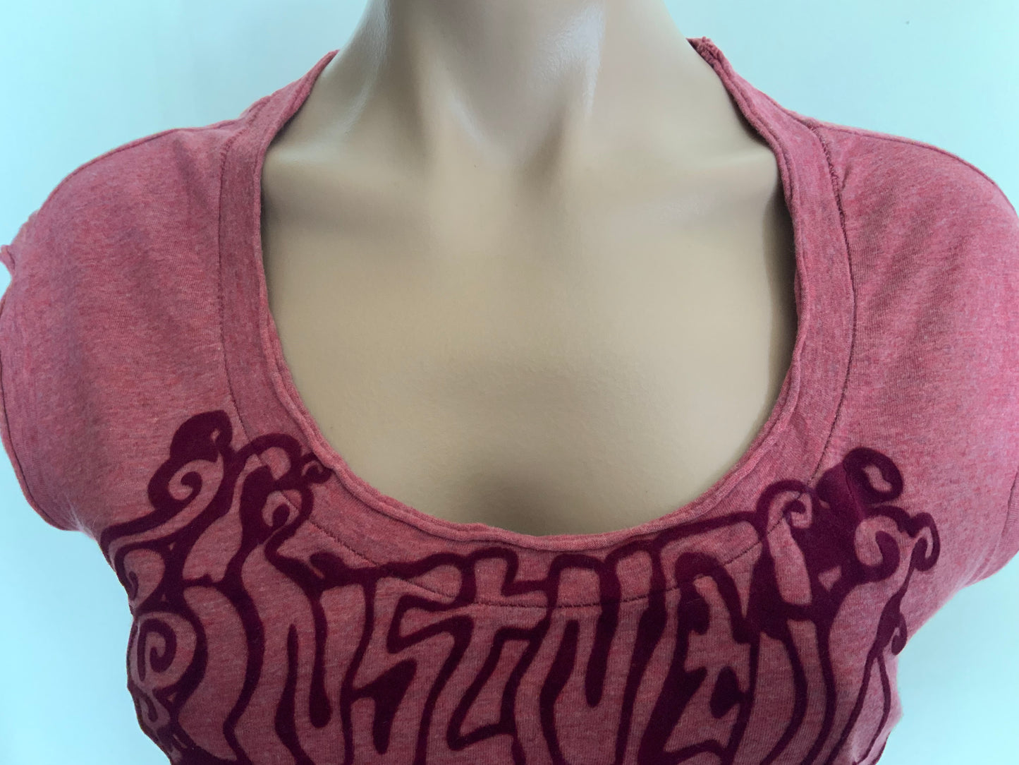 Vintage MISS Sixty T Shirt Top Dusty Pink. Printed Y2K Size M
