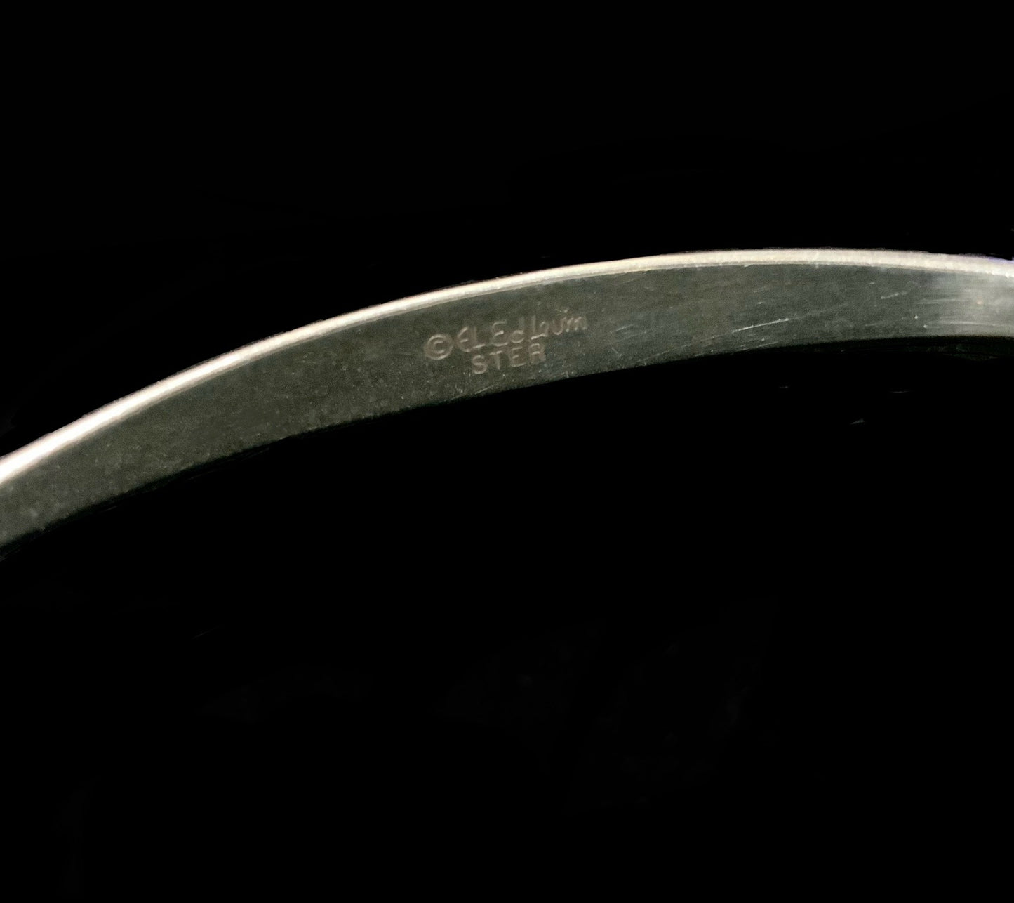 Ed Levin Sterling Silver 925 Vintage Bracelet Bangle