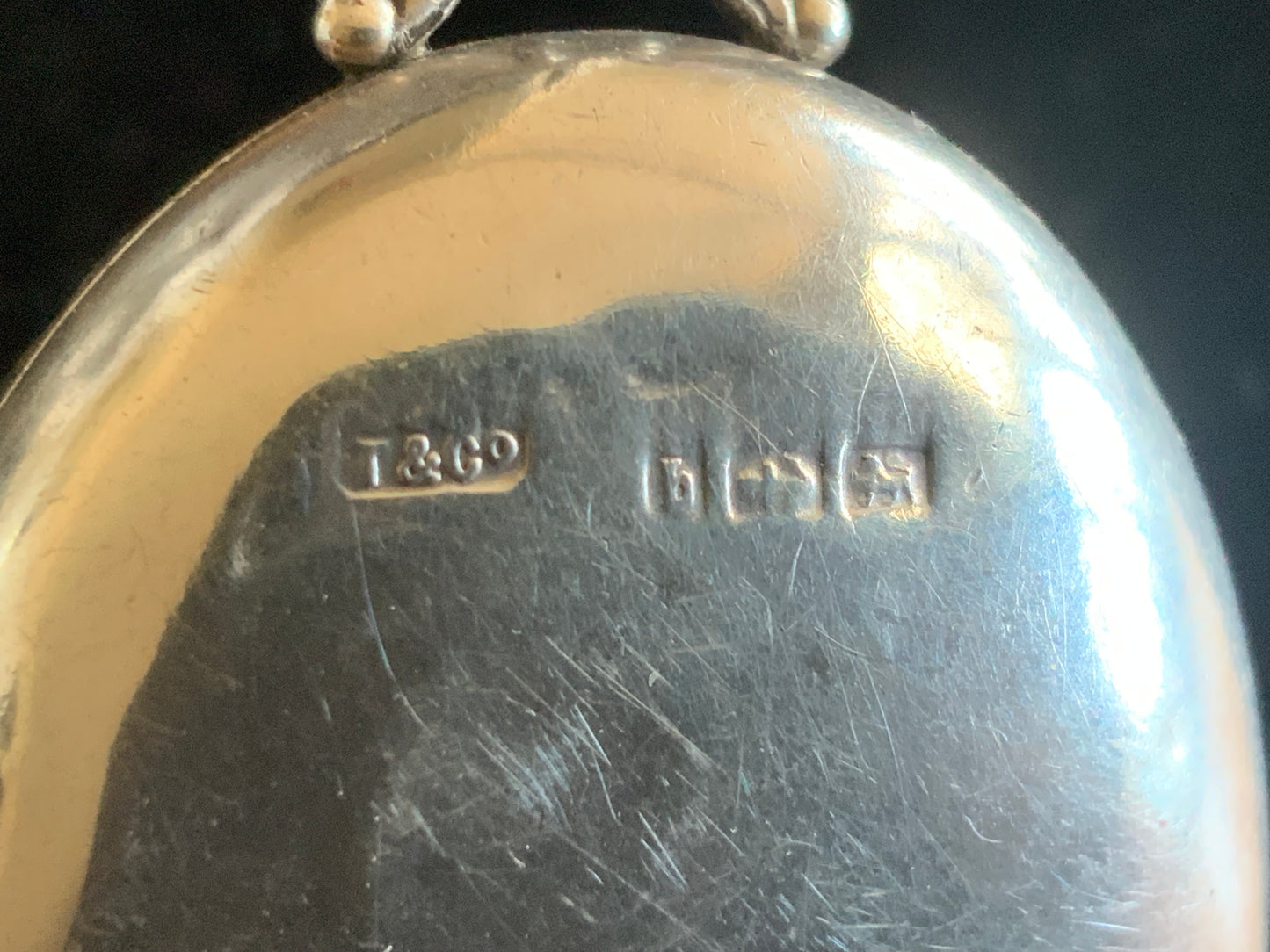 Antique 1876 T&Co Victorian North Star Locket Pendant Sterling Silver 925 Turquoise Longuard Necklace