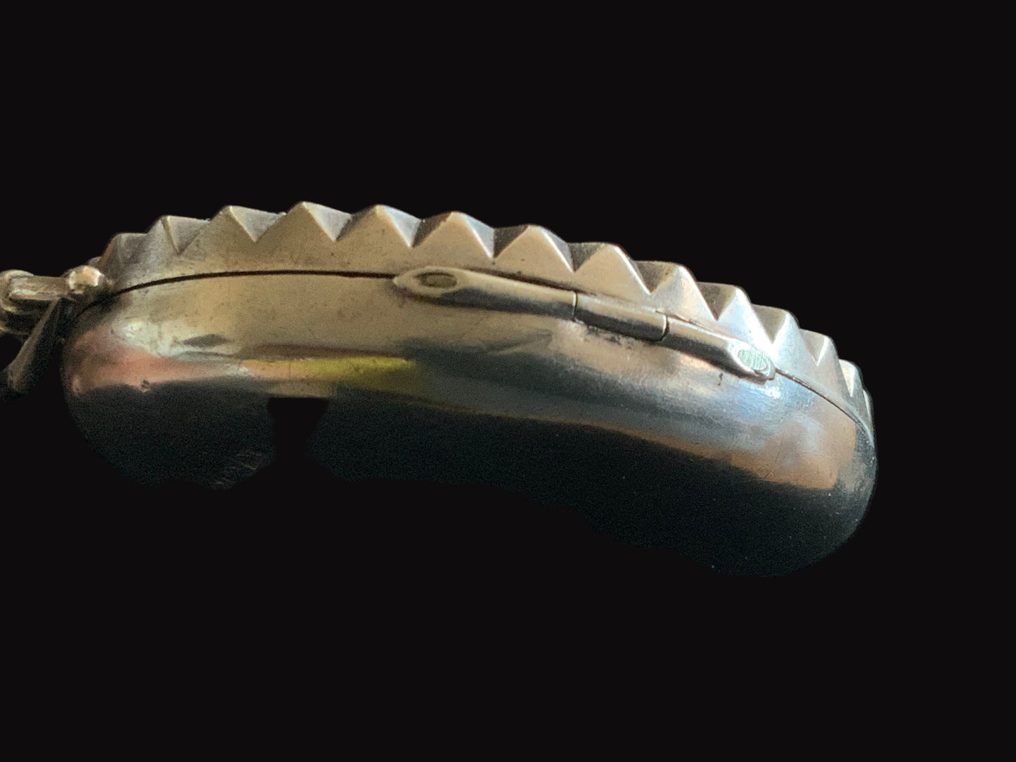 Antique 1876 T&Co Victorian North Star Locket Pendant Sterling Silver 925 Turquoise Longuard Necklace