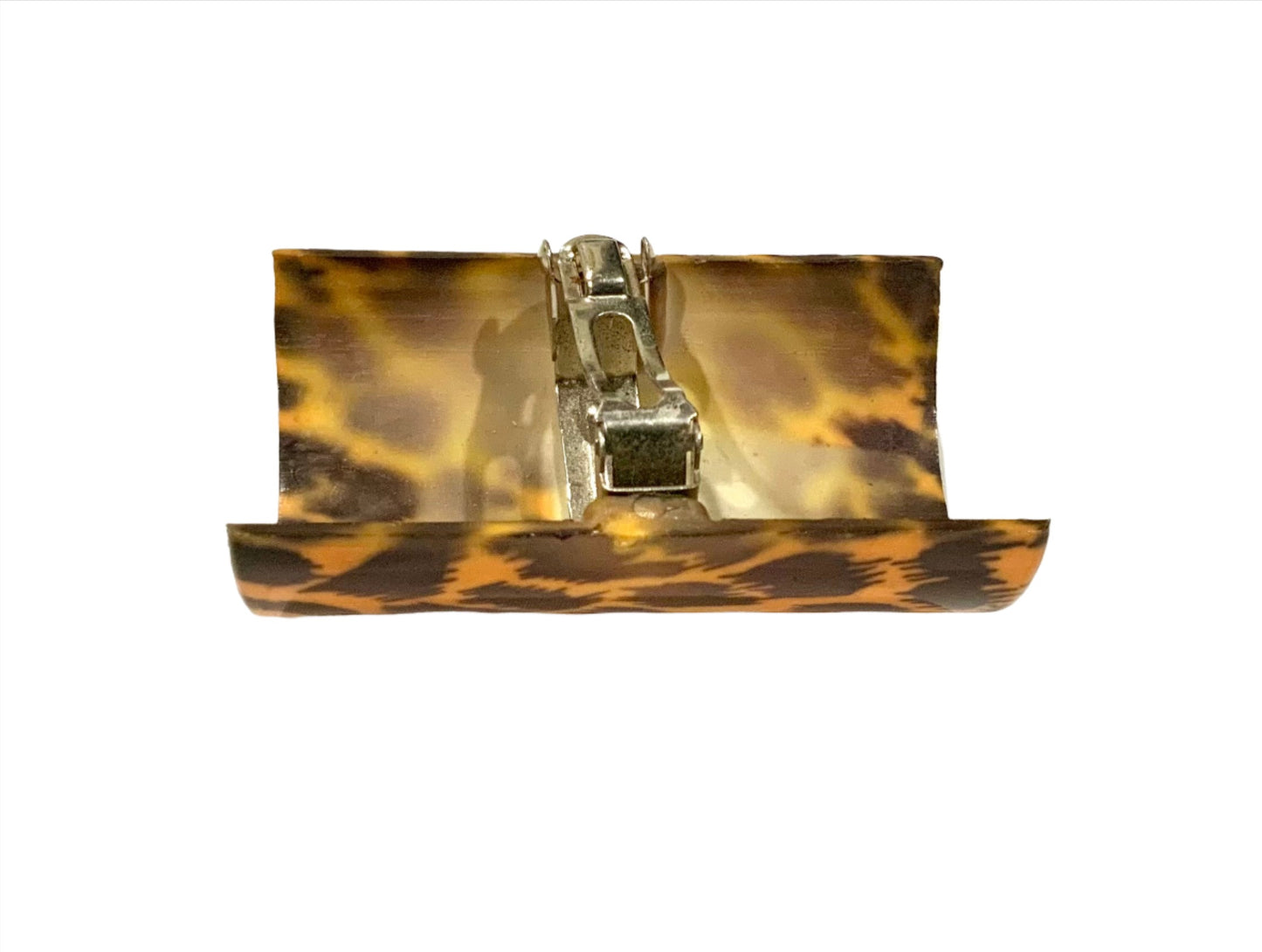 Vintage Animal Print Pony Hair Barette Clip