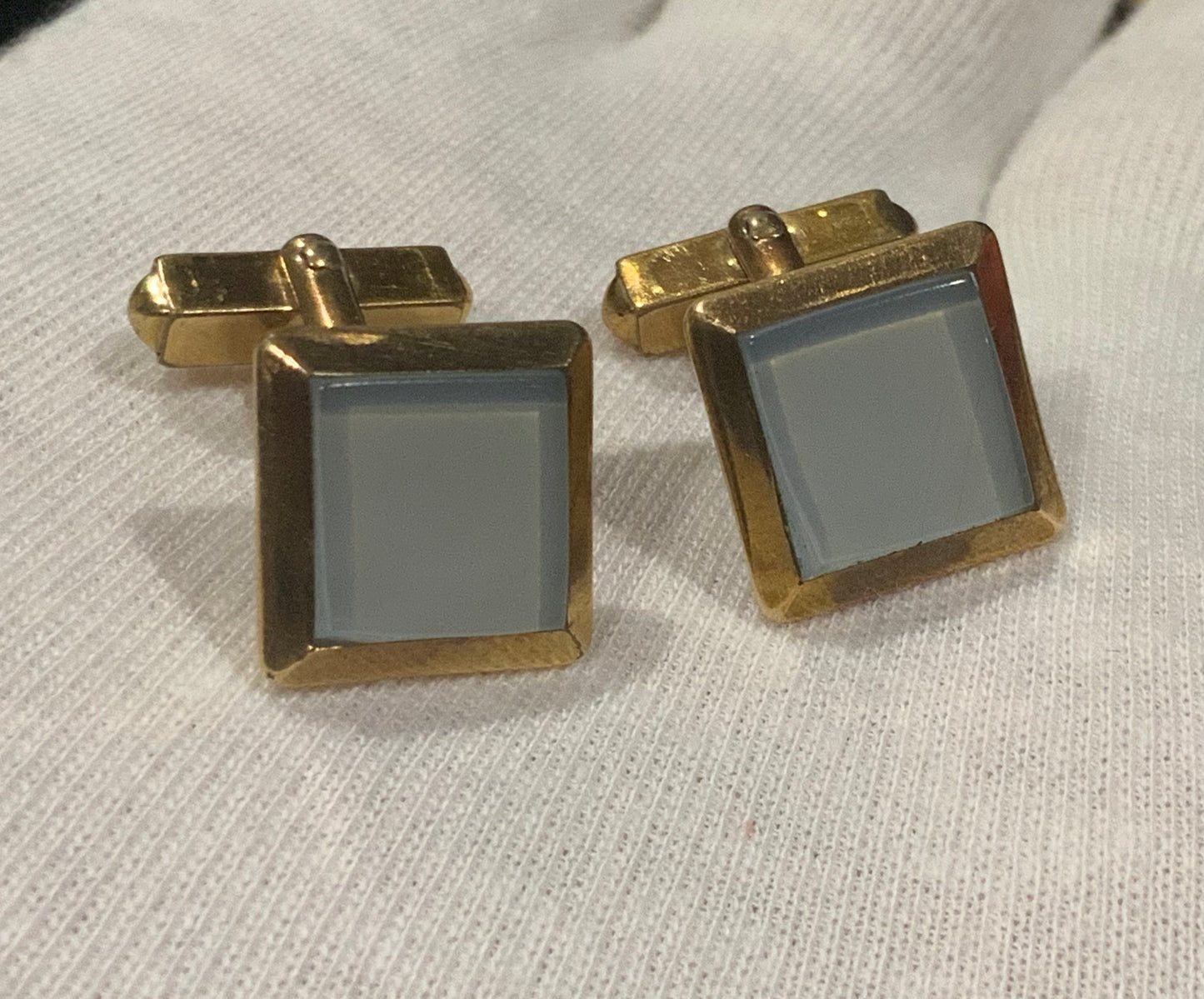Art Deco Swank 12k Gold Filled Square Cufflinks