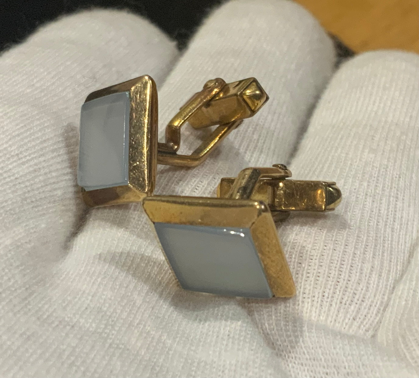 Art Deco Swank 12k Gold Filled Square Cufflinks