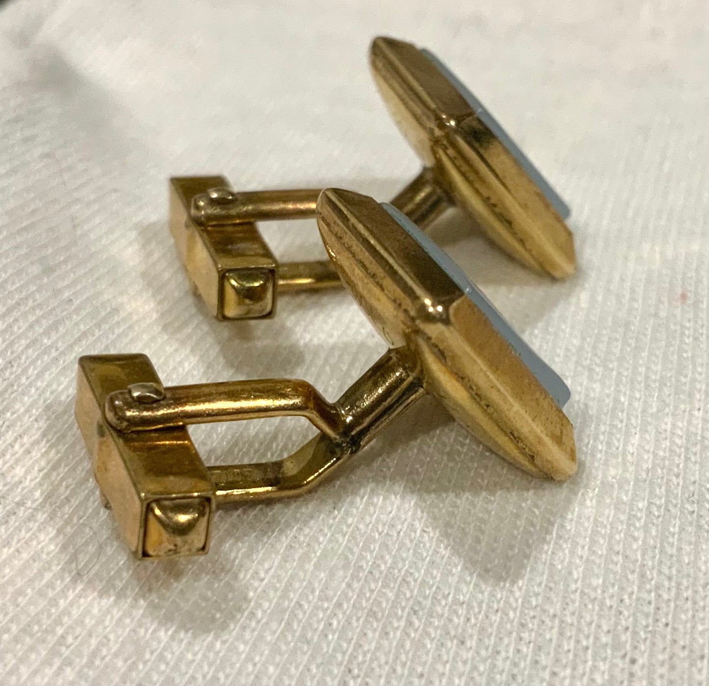 Art Deco Swank 12k Gold Filled Square Cufflinks