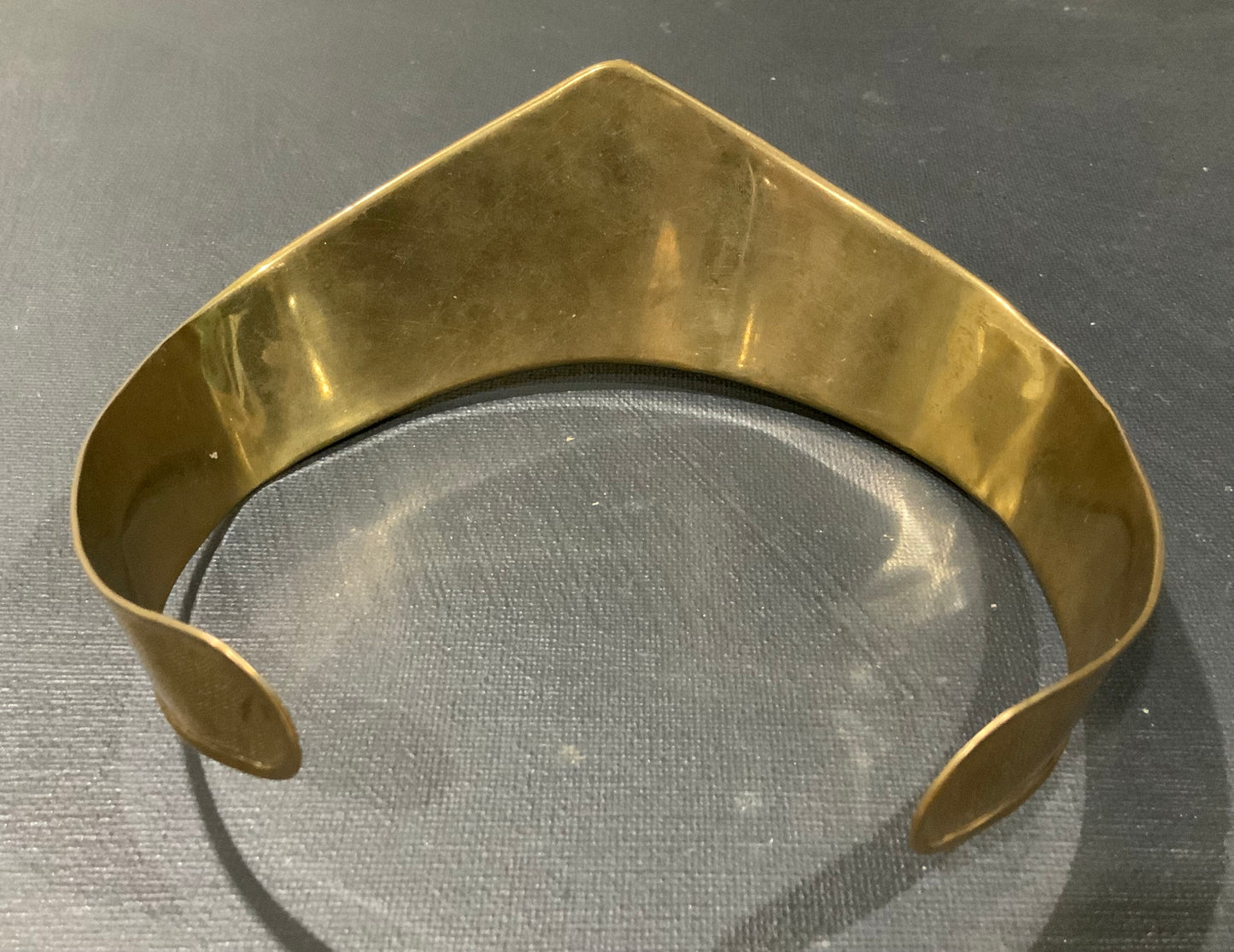 Golden Brass Mosaic Neck Cuff Choker Necklace