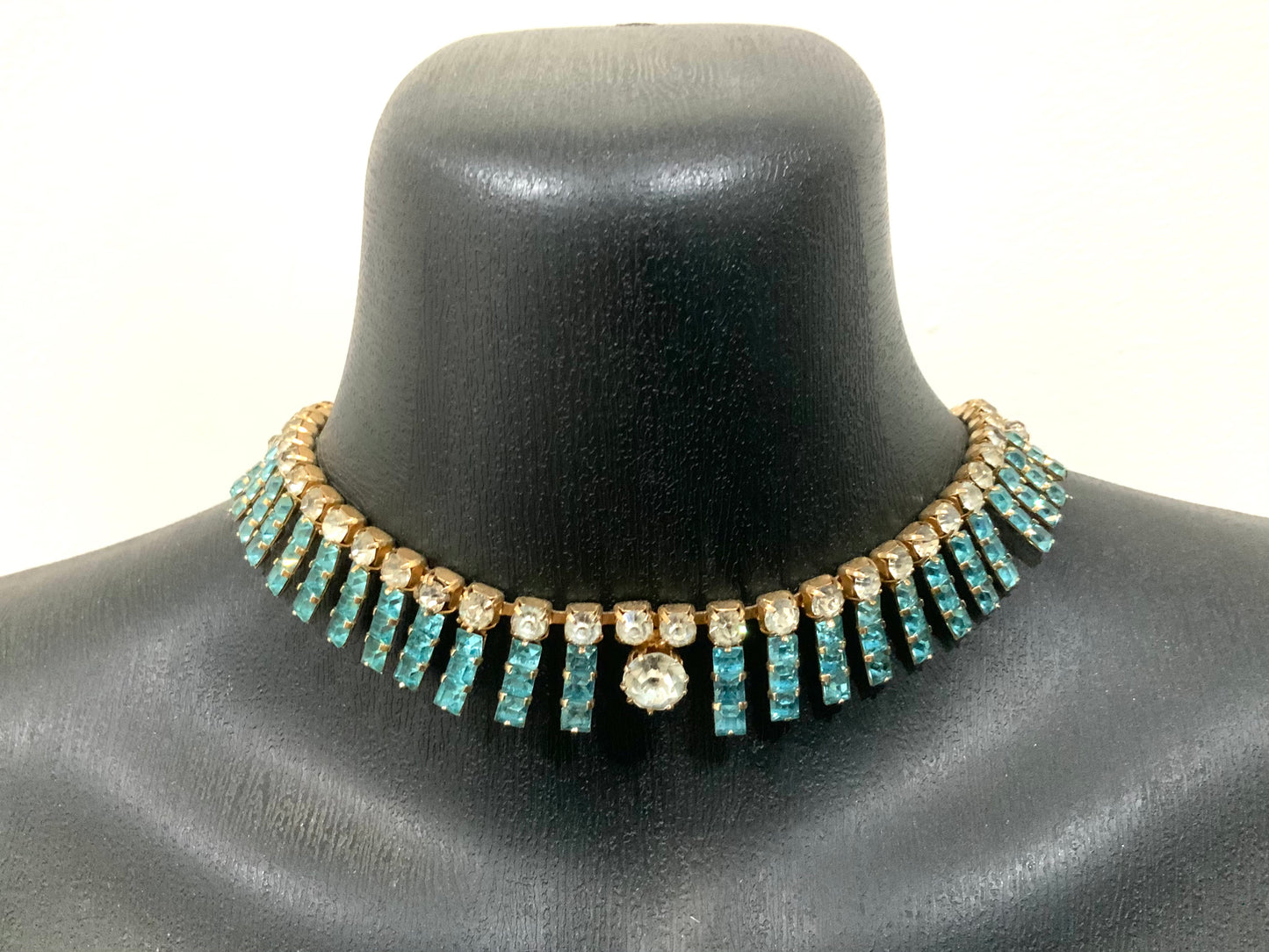 Art Deco Choker Necklace Brooch & Earrings Set Parure