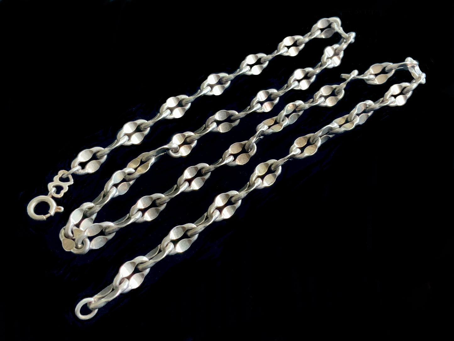 BALESTRA ITALY 835 SILVER MARINER ANCHOR CHAIN NECKLACE 50CM 26 Gram
