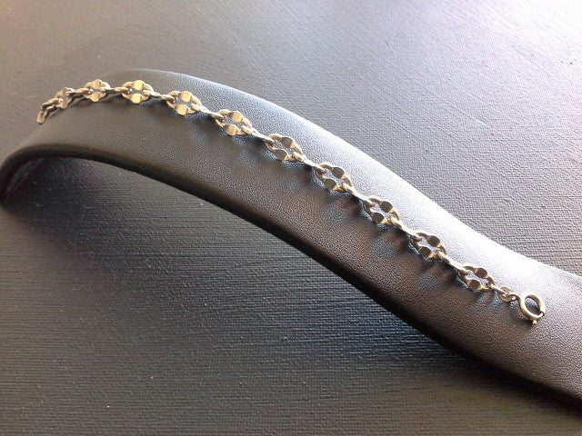 BALESTRA ITALY ANCHOR CHAIN BRACELET STERLING SILVER 925