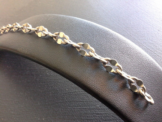BALESTRA ITALY ANCHOR CHAIN BRACELET STERLING SILVER 925