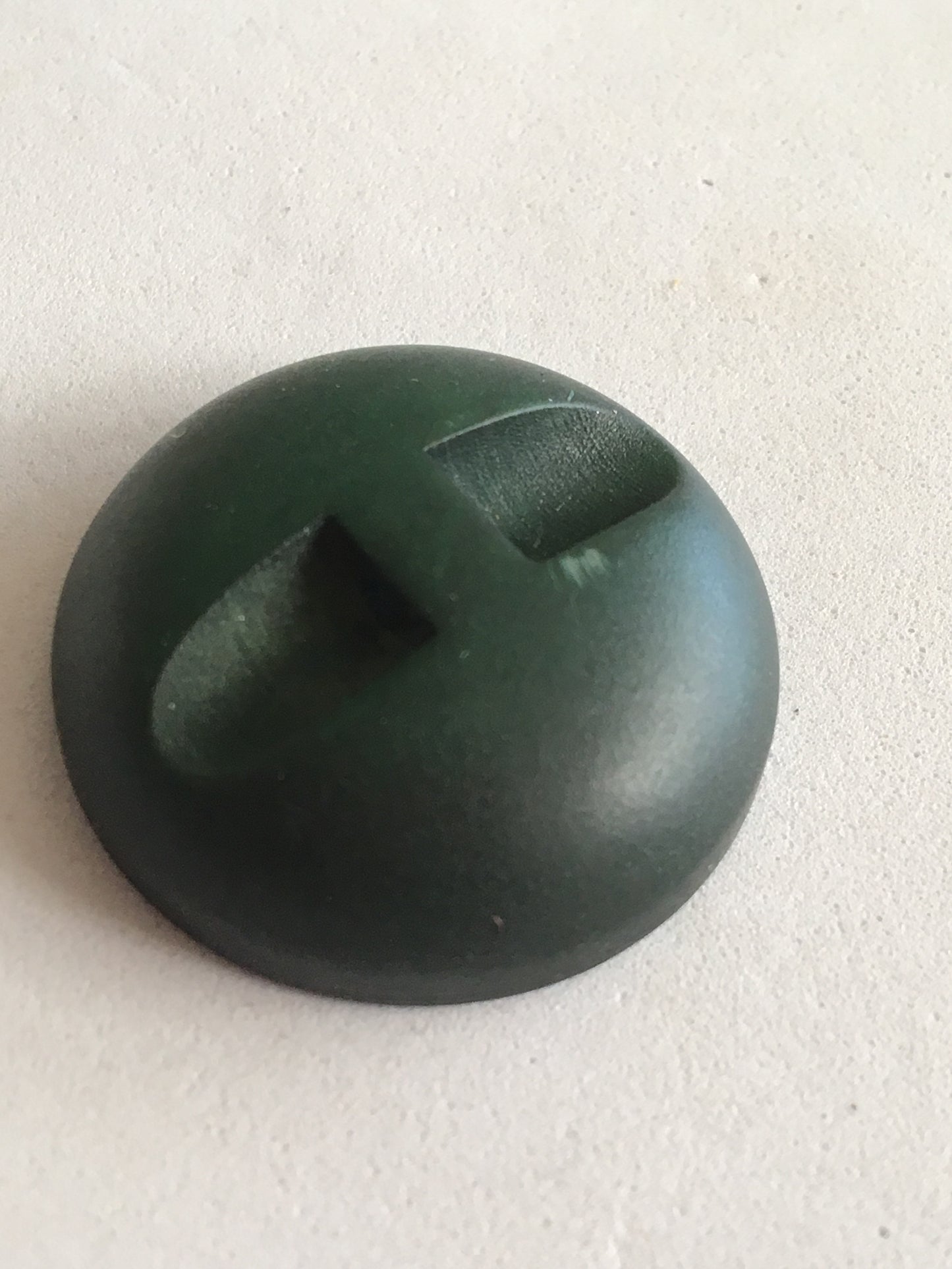 Vintage Green Coloured Plastic Coat Jacket Buttons x 4